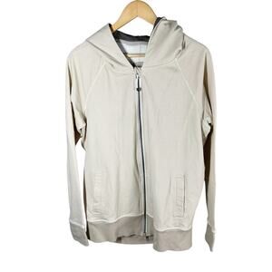 Lululemon Rollin with my Omies Hoodie Size 10 Mojave Tan Terry Back Vented